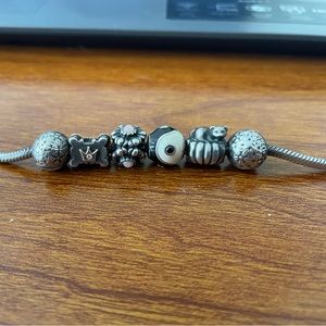 Pandora bracelet with charms